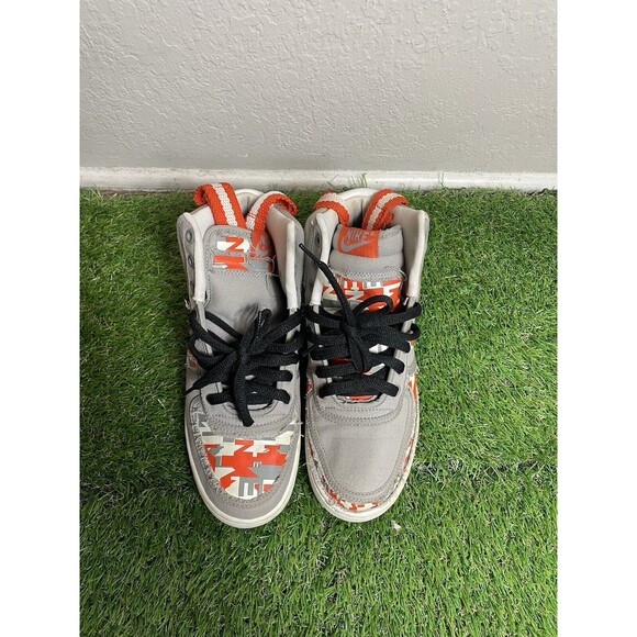 2004 Nike Vandal Hi Medium Grey College Orange High 310067-081 Women’s size 9 - Picture 1 of 9